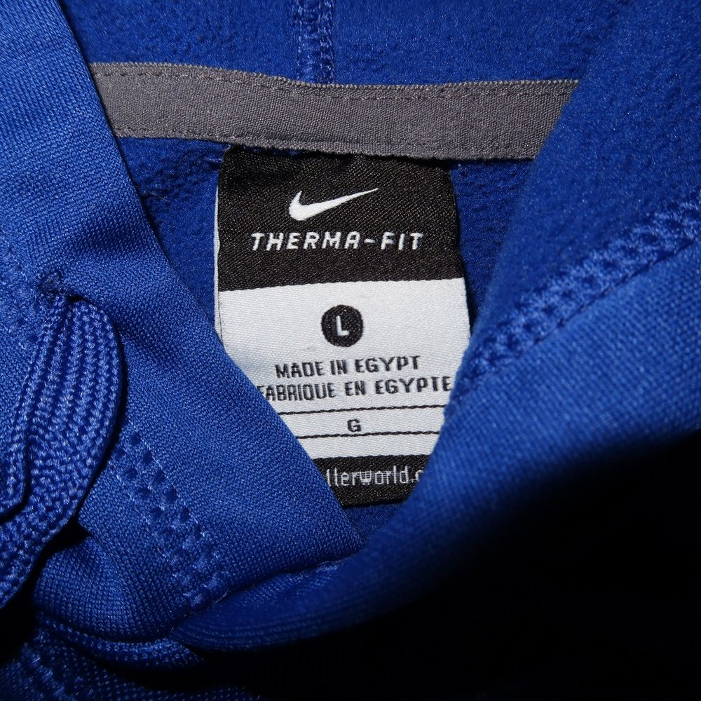 Nike Chicago Cubs 2016 World Series Champions Blue Hoodie Sweatshirt Mens L - Picture 4 of 7